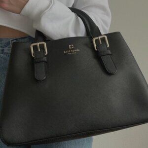 Kate Spade Cove Street Provence Black Leather Purse